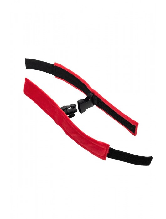 Красно-черные велюровые оковы Anonymo - ToyFa - купить с доставкой в Нижнем Новгороде