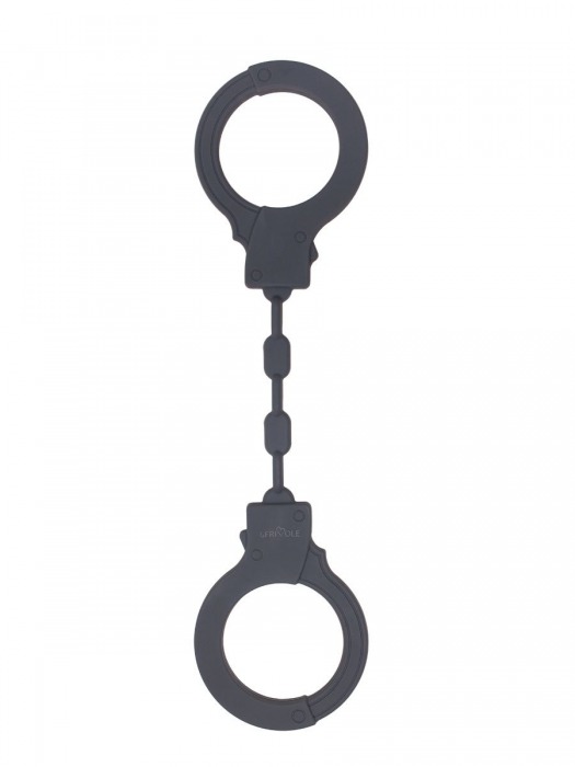 Темно-серые силиконовые наручники - Le Frivole - купить с доставкой в Нижнем Новгороде