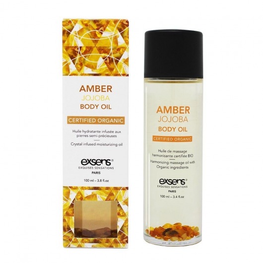 Органическое массажное масло AMBER JOJOBA - 100 мл. - Exsens - купить с доставкой в Нижнем Новгороде