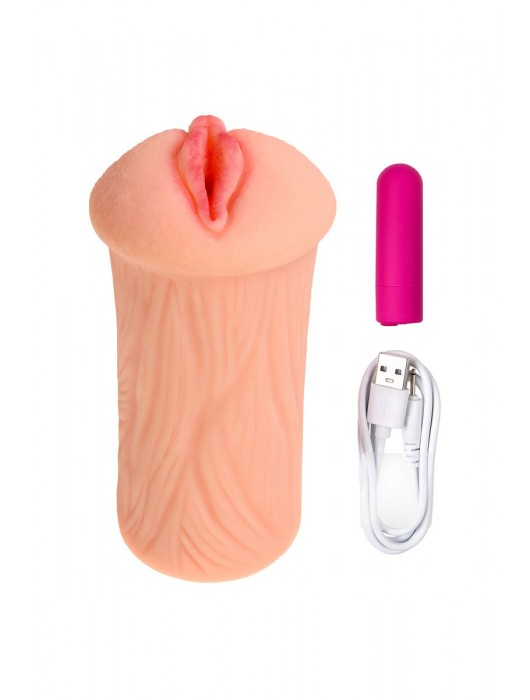 Реалистичный мастурбатор-вагина телесного цвета Elegance.001 с вибрацией - KOKOS - в Нижнем Новгороде купить с доставкой