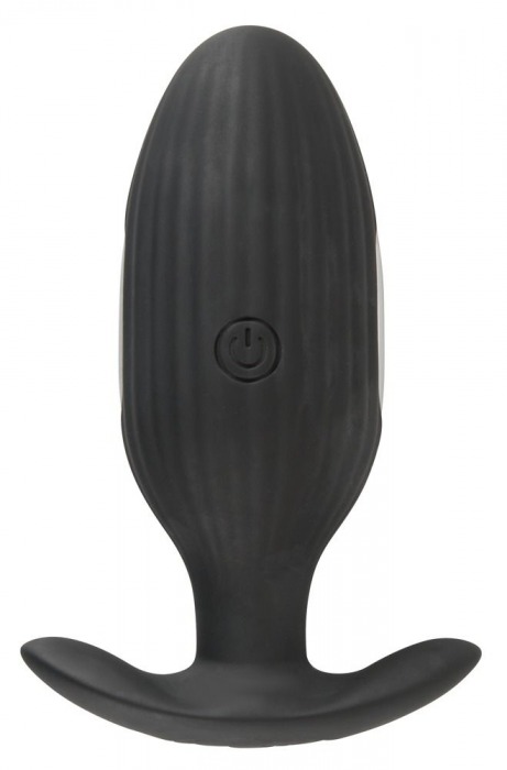 Черная анальная втулка с вибрацией и электростимуляцией Vibrating E-Stim Butt Plug - 9,2 см. - Orion - купить с доставкой в Нижнем Новгороде