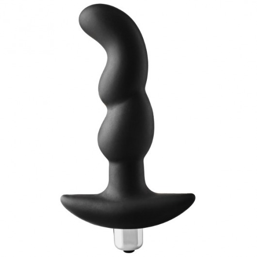 Черная вибропробка для простаты FantASStic Vibrating Prostate Plug - 14,5 см. - Dream Toys - в Нижнем Новгороде купить с доставкой
