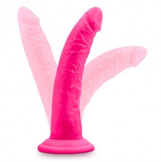 Розовый фаллоимитатор 7.5 Inch Silicone Dual Density Cock - 19 см. - Blush Novelties