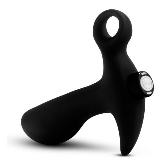 Черный анальный вибратор Silicone Vibrating Prostate Massager 01 - 10,8 см. - Blush Novelties - в Нижнем Новгороде купить с доставкой