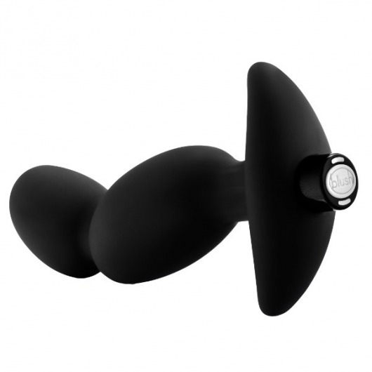 Черный анальный вибратор Silicone Vibrating Prostate Massager 04 - 16,5 см. - Blush Novelties - в Нижнем Новгороде купить с доставкой