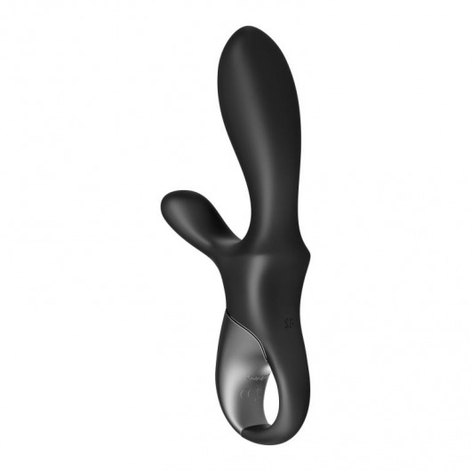 Черный анальный вибратор Heat Climax+ с функцией нагрева - 20,6 см. - Satisfyer - в Нижнем Новгороде купить с доставкой