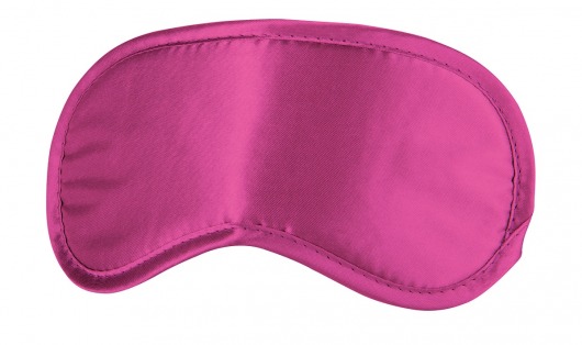 Розовая плотная маска для сна и любовных игр - Shots Media BV - купить с доставкой в Нижнем Новгороде