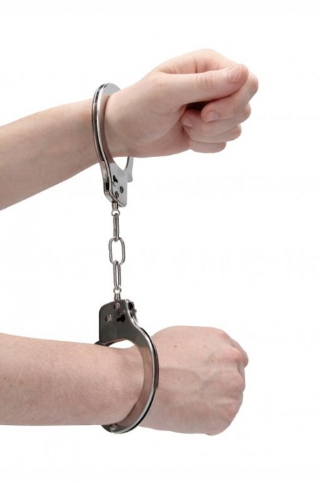 Металлические наручники для любовных игр - Shots Media BV - купить с доставкой в Нижнем Новгороде
