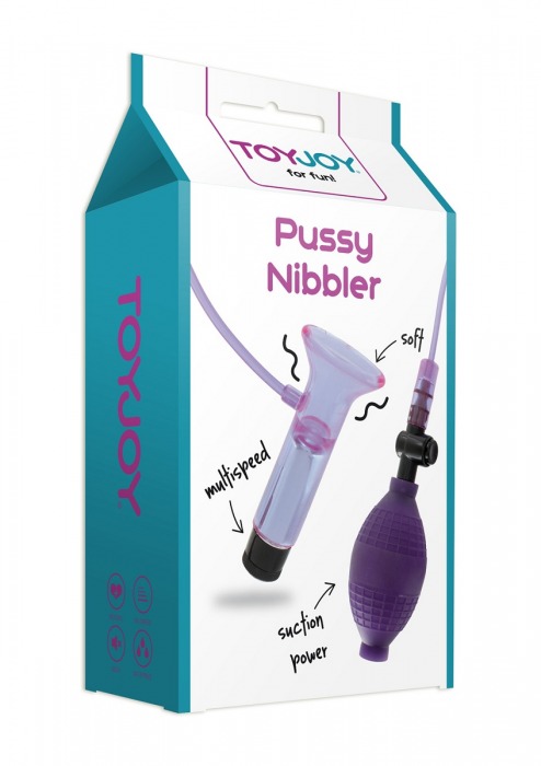 Фиолетовый клиторальный стимулятор с вибрацией PUSSYPUMP - Toy Joy