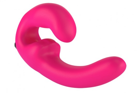 Розовый страпон с вибрацией Sharevibe - 22 см. - Fun Factory - купить с доставкой в Нижнем Новгороде