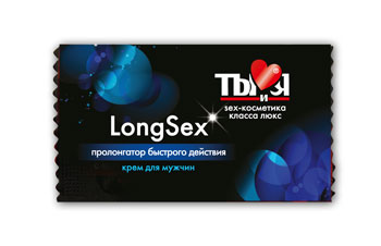 Пролонгирующий крем LongSex в одноразовой упаковке - 1,5 гр. - Биоритм - купить с доставкой в Нижнем Новгороде