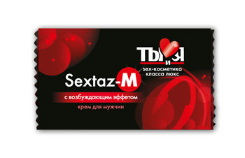 Возбуждающий крем Sextaz-M для мужчин в одноразовой упаковке - 1,5 гр. - Биоритм - купить с доставкой в Нижнем Новгороде