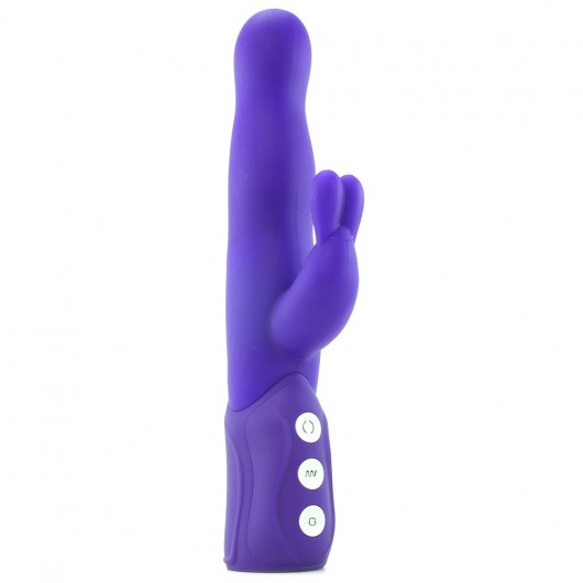 Фиолетовый хай-тек вибромассажер iVibe Select  iRabbit - 26 см. - Doc Johnson