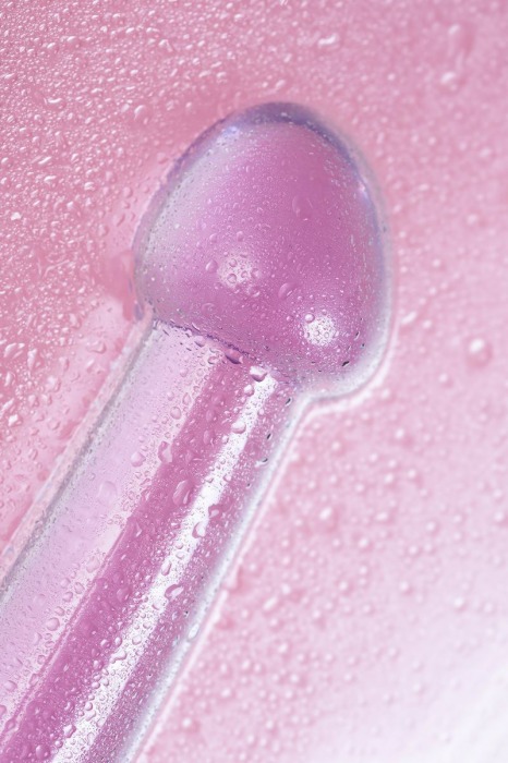 Фиолетовый фаллоимитатор Jelly Dildo M - 18 см. - Toyfa Basic