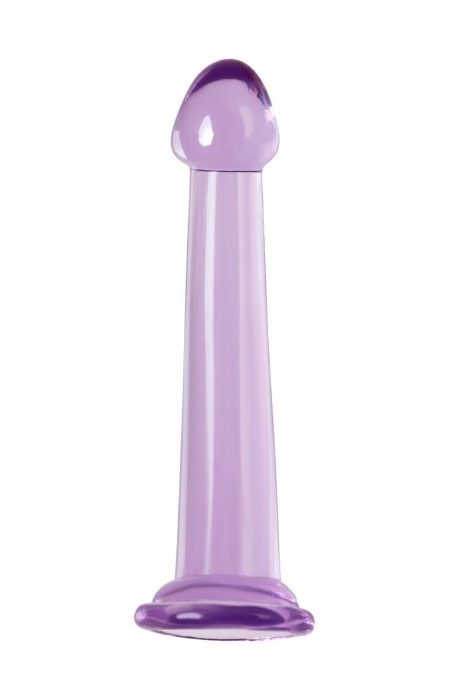 Фиолетовый фаллоимитатор Jelly Dildo M - 18 см. - Toyfa Basic