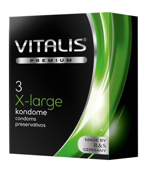 Презервативы увеличенного размера VITALIS PREMIUM x-large - 3 шт. - Vitalis - купить с доставкой в Нижнем Новгороде