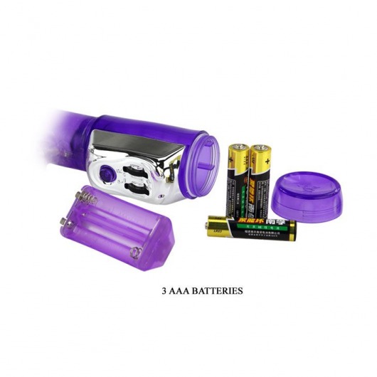 Фиолетовый вибратор Super Sex Rabbit - 21,5 см. - Baile