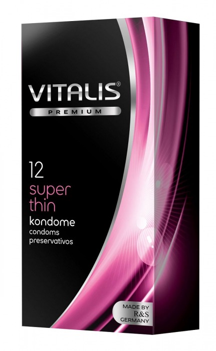 Ультратонкие презервативы VITALIS PREMIUM super thin - 12 шт. - Vitalis - купить с доставкой в Нижнем Новгороде