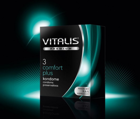 Контурные презервативы VITALIS PREMIUM comfort plus - 3 шт. - Vitalis - купить с доставкой в Нижнем Новгороде