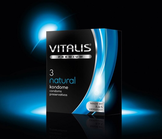 Классические презервативы VITALIS PREMIUM natural - 3 шт. - Vitalis - купить с доставкой в Нижнем Новгороде