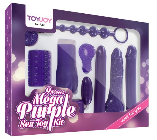 Эротический набор Toy Joy Mega Purple - Toy Joy - купить с доставкой в Нижнем Новгороде