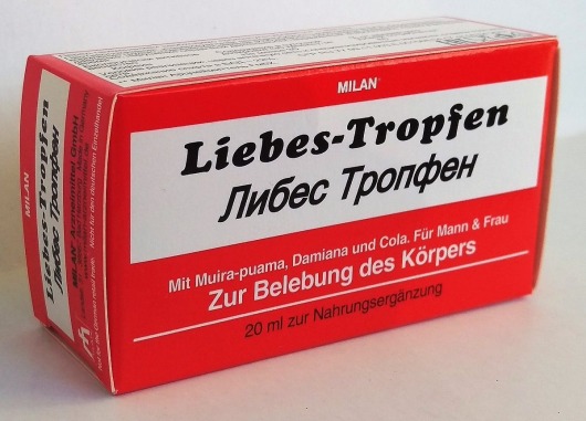 Возбуждающие капли для двоих Love Drops Liebes Tropfen - 20 мл. - Milan Arzneimittel GmbH - купить с доставкой в Нижнем Новгороде