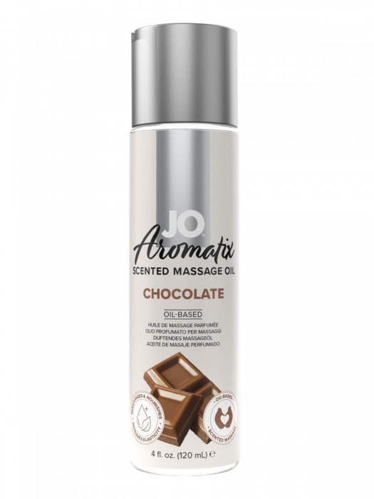 Массажное масло JO Aromatix Massage Oil Chocolate с ароматом шоколада - 120 мл. - System JO - купить с доставкой в Нижнем Новгороде