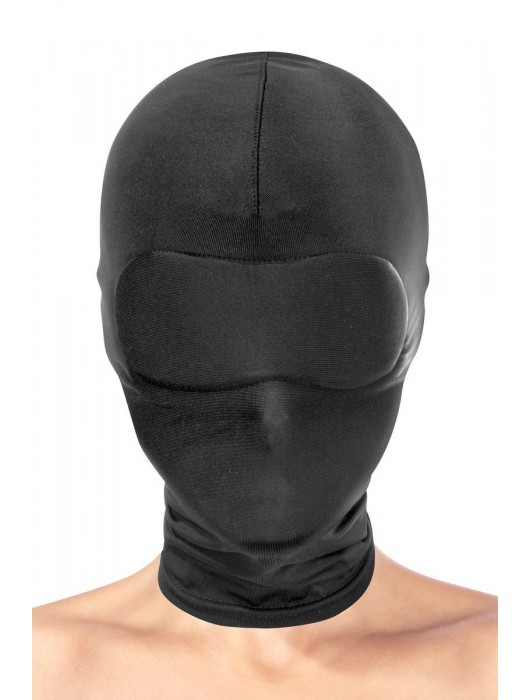 Сплошная маска-шлем с имитацией повязки для глаз - Fetish Tentation - купить с доставкой в Нижнем Новгороде