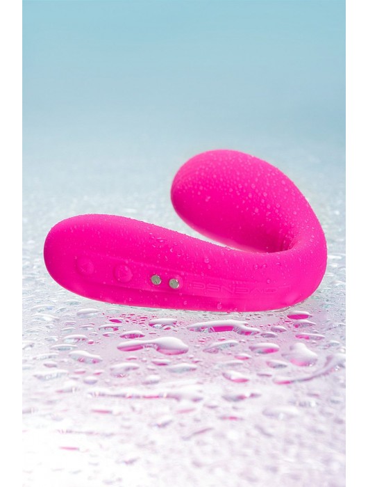 Ярко-розовый многофункциональный стимулятор для пар Dolce - Lovense