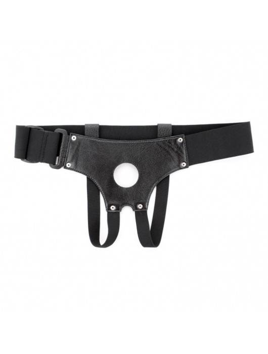 Универсальные черные трусики для страпона - БДСМ Арсенал - купить с доставкой в Нижнем Новгороде