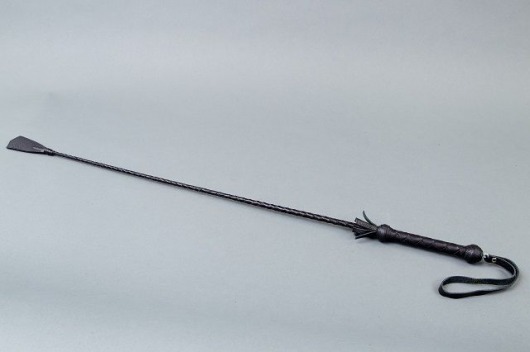 Плетёный длинный стек с наконечником-хлопушкой - 85 см. - Подиум - купить с доставкой в Нижнем Новгороде