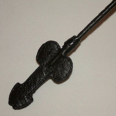 Стек с витой ручкой и наконечником-фаллосом - 70 см. - Подиум - купить с доставкой в Нижнем Новгороде