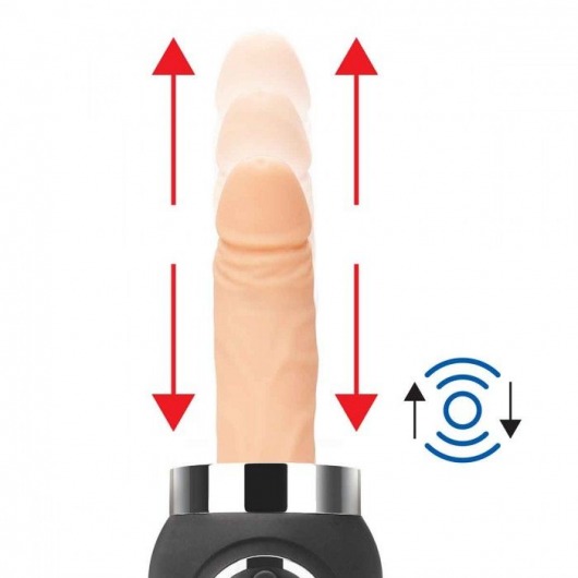 Портативная секс-машина Thrusting Compact Sex Machine c 2 насадками - Lux Fetish - купить с доставкой в Нижнем Новгороде