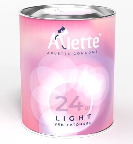 Ультратонкие презервативы Arlette Light - 24 шт. - Arlette - купить с доставкой в Нижнем Новгороде