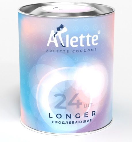 Презервативы Arlette Longer с продлевающим эффектом - 24 шт. - Arlette - купить с доставкой в Нижнем Новгороде