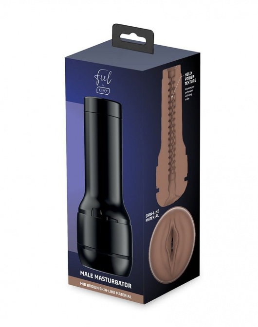 Коричневый мастурбатор-вагина Feel Stroker - Kiiroo - в Нижнем Новгороде купить с доставкой