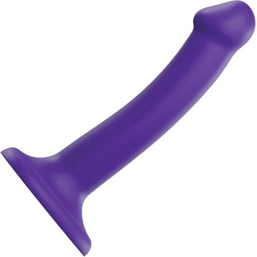 Фиолетовый фаллоимитатор-насадка Strap-On-Me Dildo Dual Density size S - 17 см. - Strap-on-me - купить с доставкой в Нижнем Новгороде