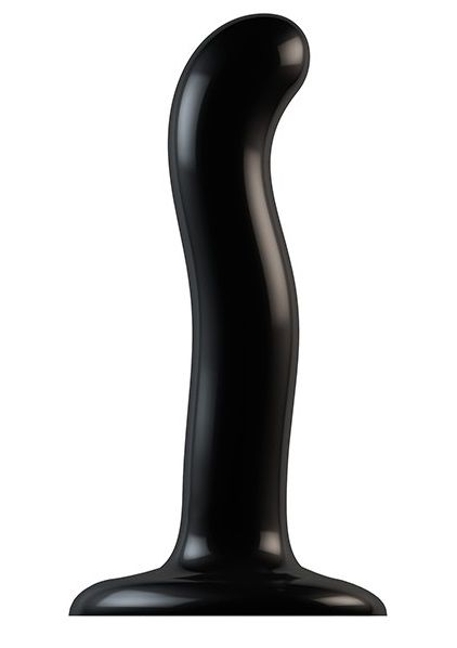 Черный фаллоимитатор-насадка Strap-On-Me P G spot Dildo size S - 16,4 см. - Strap-on-me - купить с доставкой в Нижнем Новгороде