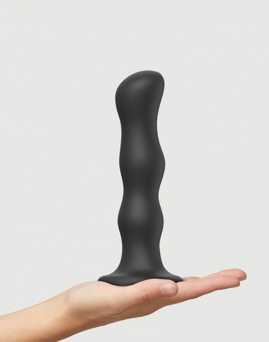 Черная насадка Strap-On-Me Dildo Geisha Balls size XL - Strap-on-me - купить с доставкой в Нижнем Новгороде