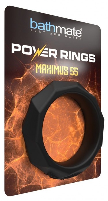 Черное эрекционное кольцо Maximus 55 - Bathmate - в Нижнем Новгороде купить с доставкой