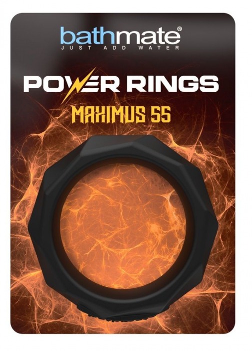 Черное эрекционное кольцо Maximus 55 - Bathmate - в Нижнем Новгороде купить с доставкой
