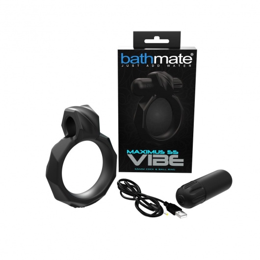Черное эрекционное виброкольцо Maximus 55 Vibe - Bathmate - в Нижнем Новгороде купить с доставкой
