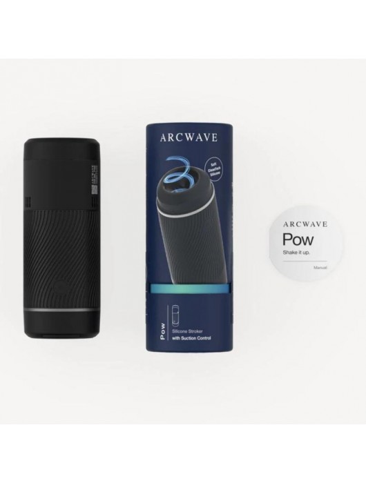 Черный мастурбатор с контролем всасывания Arcwave Pow Stroker - Arcwave - в Нижнем Новгороде купить с доставкой