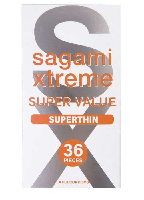 Ультратонкие презервативы Sagami Xtreme Superthin - 36 шт. - Sagami - купить с доставкой в Нижнем Новгороде