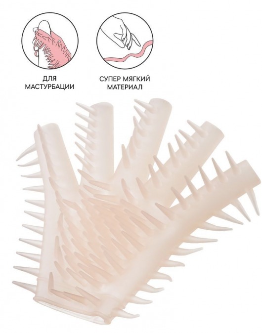 Телесная перчатка-мастубратор для чувственного массажа - Штучки-дрючки - в Нижнем Новгороде купить с доставкой