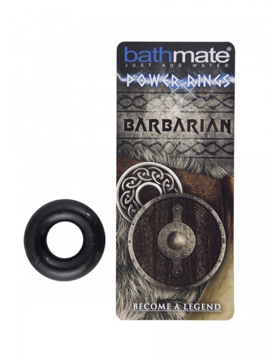 Чёрное эрекционное кольцо Barbarian - Bathmate - в Нижнем Новгороде купить с доставкой