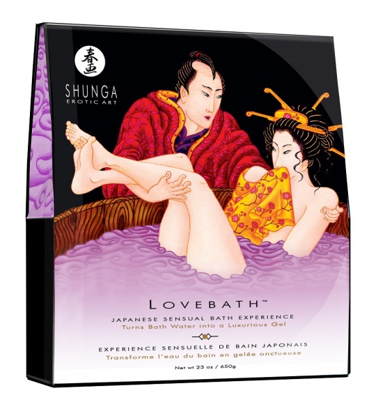 Соль для ванны Lovebath Sensual lotus, превращающая воду в гель - 650 гр. - Shunga - купить с доставкой в Нижнем Новгороде