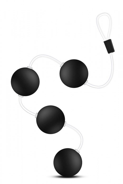 Черные анальные шарики Pleasure Balls - 38,1 см. - Blush Novelties