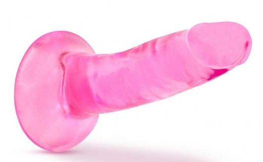 Розовый фаллоимитатор Hard N Happy - 13,9 см. - Blush Novelties