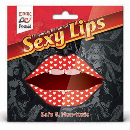 Lip Tattoo Белое сердце - Erotic Fantasy купить с доставкой